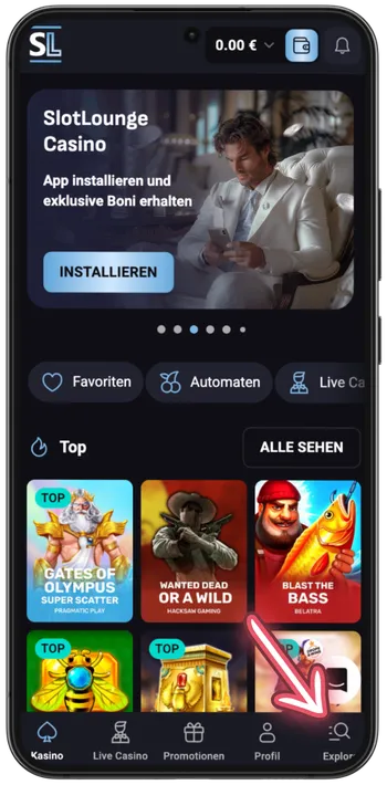 20 Super Hot search – find the game in casino lobby